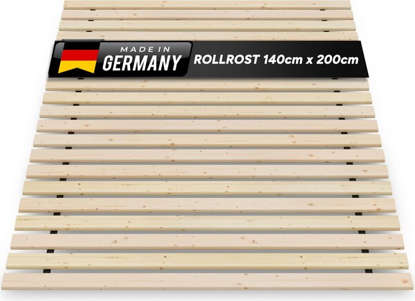 TUGA - Holztech Marken Rete a doghe in legno 140x200 cm 300 kg Rete per letto