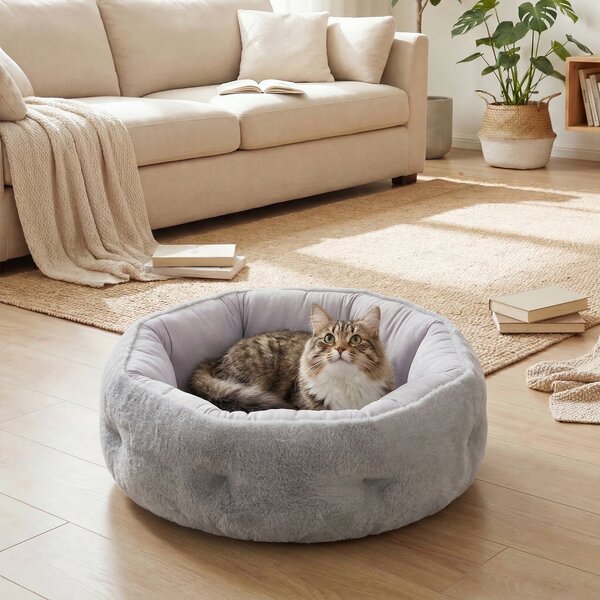 PawHut Letto Reversibile per Gatti, Letto per Cani di Piccola Taglia da Interno | Aosom Italy