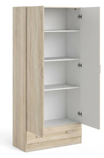 Armadio quercia con cassetto 79x170h cm - Amylya