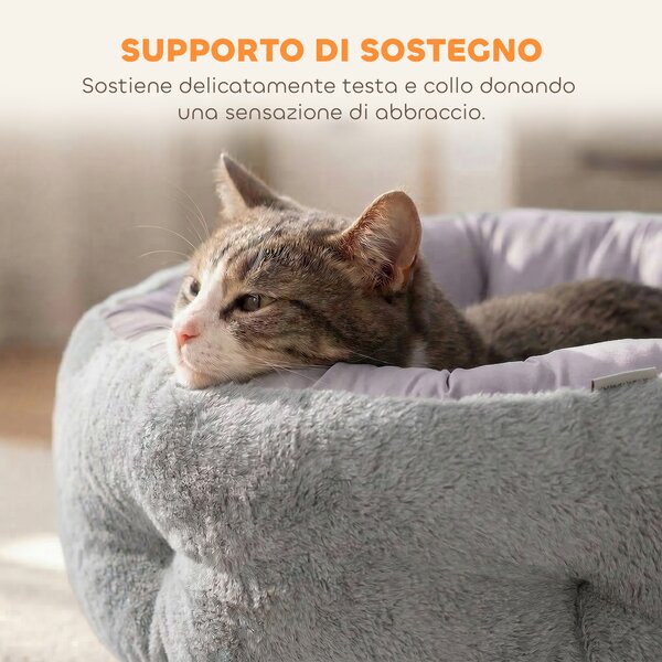PawHut Letto Reversibile per Gatti, Letto per Cani di Piccola Taglia da Interno | Aosom Italy
