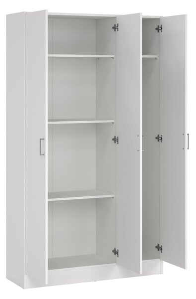 Armadio bianco 3 ante salvaspazio 109x180h cm - Ranuncolo