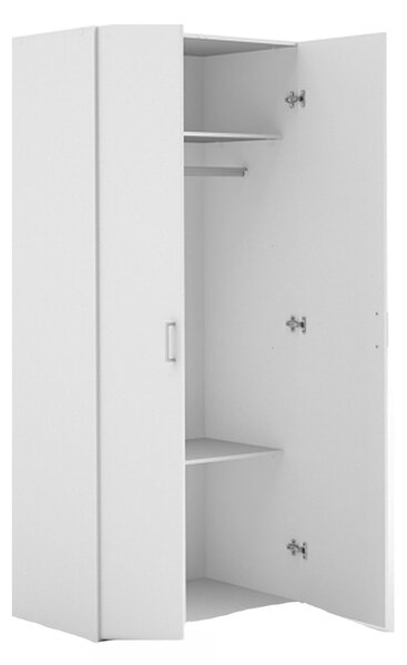 Guardaroba 2 ante\ bianco camera da letto 77x175h cm - Alibabba