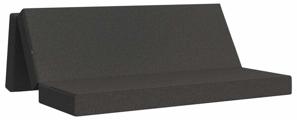 Divano Letto Pieghevole 180 x 67 x 45 cm Grigio Scuro