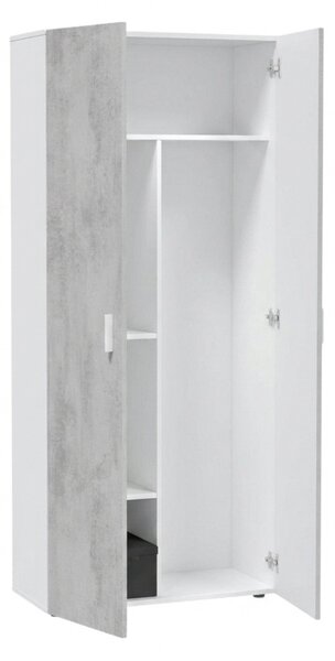 Armadio cemento e bianco cucina 80x182h cm - Ashkita