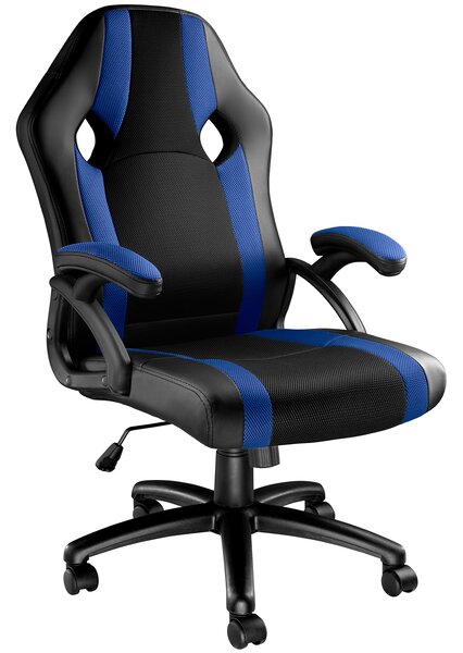 Tectake 403491 sedia da ufficio goodman - nero/blu