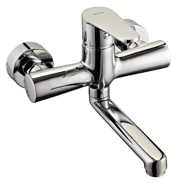 Miscelatore per lavabo a parete Algeo, cromo