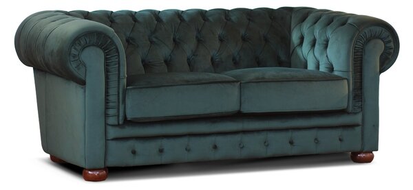 Divano Chesterfield in Velluto Premium – Stile Iconico, Finiture di Pregio