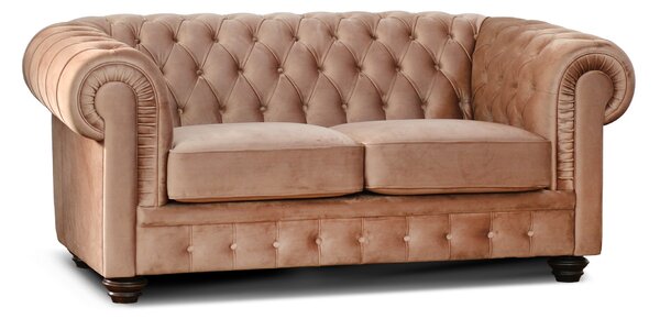 Divano Chesterfield in Velluto Premium – Stile Iconico, Finiture di Pregio