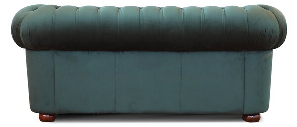 Divano Chesterfield in Velluto Premium – Stile Iconico, Finiture di Pregio