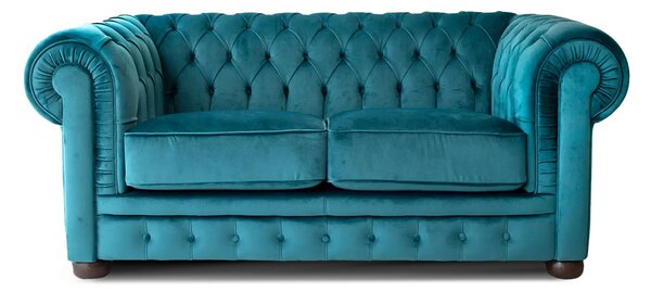 Divano Chesterfield in Velluto Premium – Stile Iconico, Finiture di Pregio