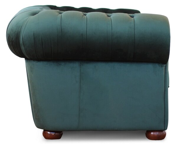 Divano Chesterfield in Velluto Premium – Stile Iconico, Finiture di Pregio