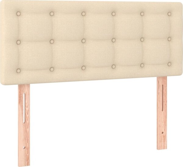 Testiera Crema 100x5x78/88 cm in Tessuto