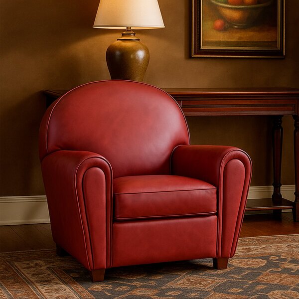 Poltrona Luxury in Pelle Primo Fiore Premium - Design Iconico