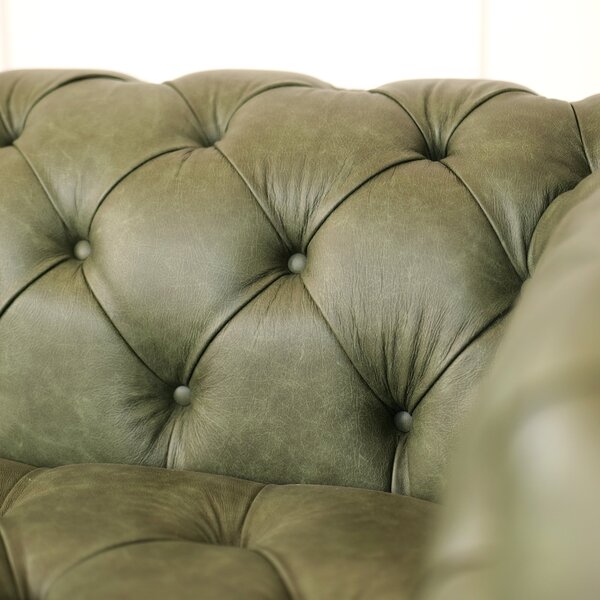 Divano Nemo Chesterfield in Pelle Primo Fiore Premium - Design Iconico