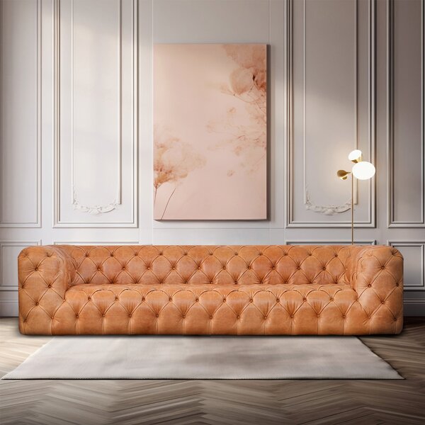 Divano Nemo Chesterfield in Pelle Primo Fiore Premium - Design Iconico
