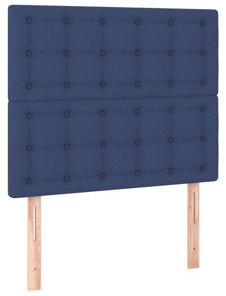 Testiera Blu 100x5x118/128 cm Tessuto