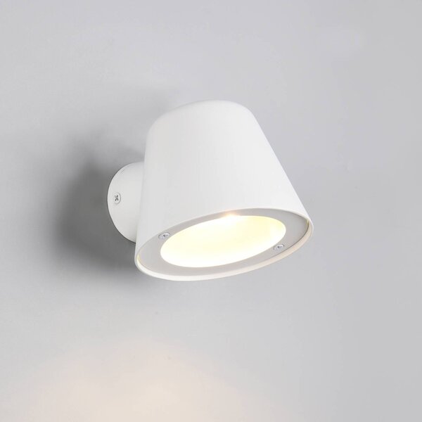 Trio Lighting Applique da esterni Beni, dimmerabile, Bianco / Opale, Metallo, Moderno, Applique da esterni