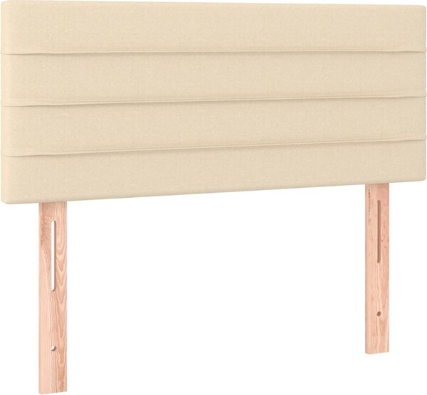 Testiera Crema 100x5x78/88 cm in Tessuto