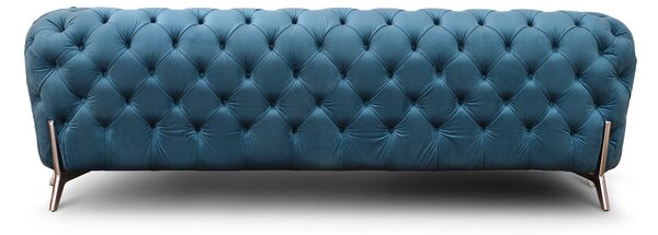 Divano Itaca Chesterfield in Velluto Premium - Iconico, Finiture di Pregio