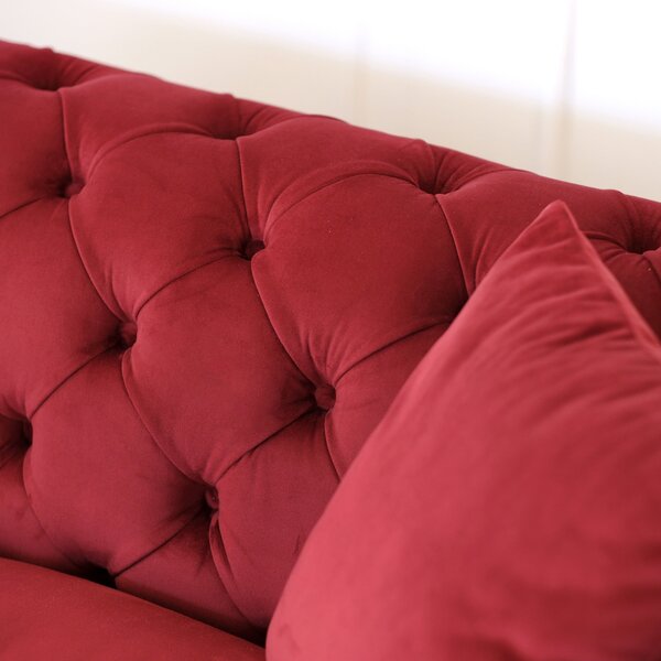 Divano Itaca Chesterfield in Velluto Premium - Iconico, Finiture di Pregio