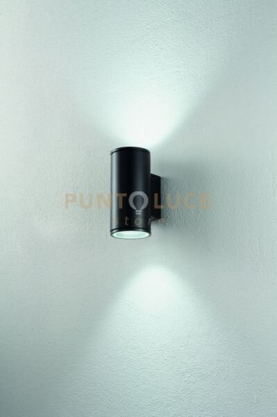 Applique per esterni jubo 2 luci attacco gu10 bianco h.21,5cm