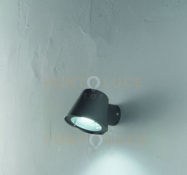 Applique da esterni malta antracite 1 luce attacco gu10 ip65 h.10cm