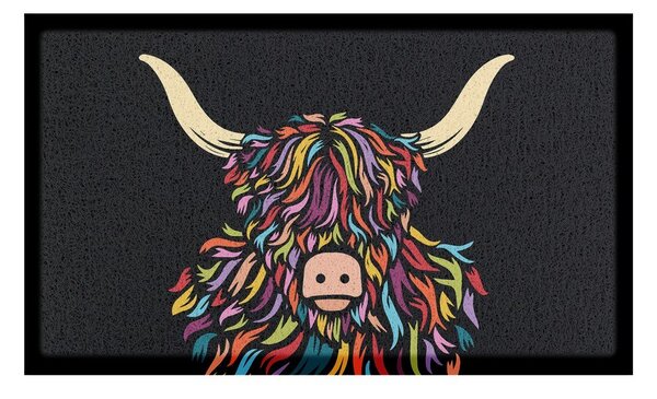 Zerbino in plastica riciclata 40x70 cm Highland Cow – Artsy Doormats