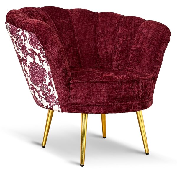 Poltrona Maia Velluto e Tessuto Decorato - Design Vintage, Iconico