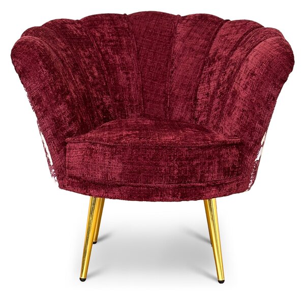 Poltrona Maia Velluto e Tessuto Decorato - Design Vintage, Iconico