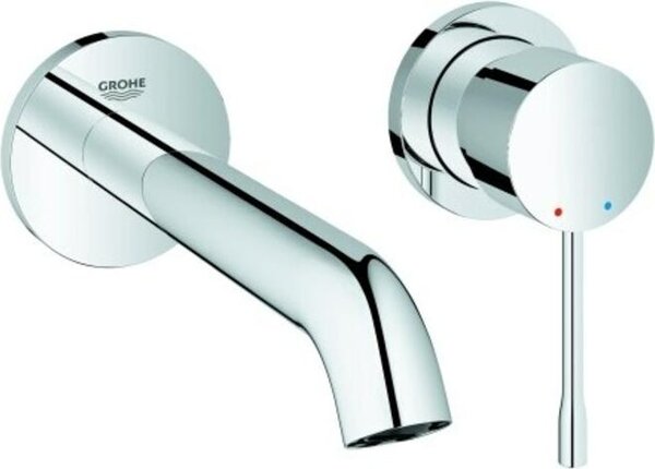 Miscelatore per lavabo a 2 fori ESSENCE proiezione 183 mm cromo