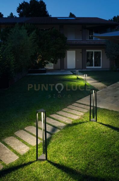 Lucifer grande paletto da esterno 4000k 780lm 12w ip65 antracite