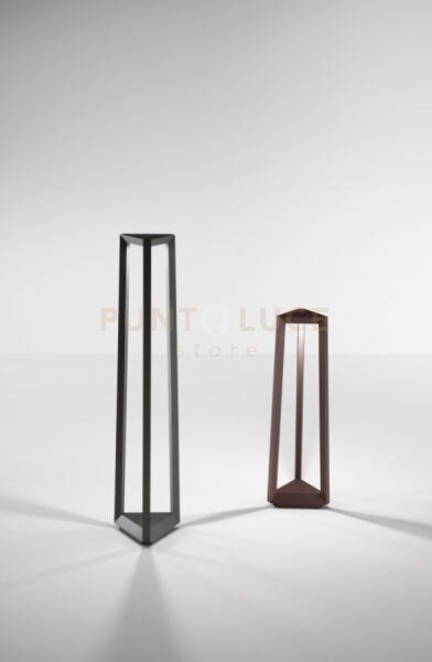 Paletto lucifer piccolo da esterno led 4000k 780lm 12w ip65 corten 