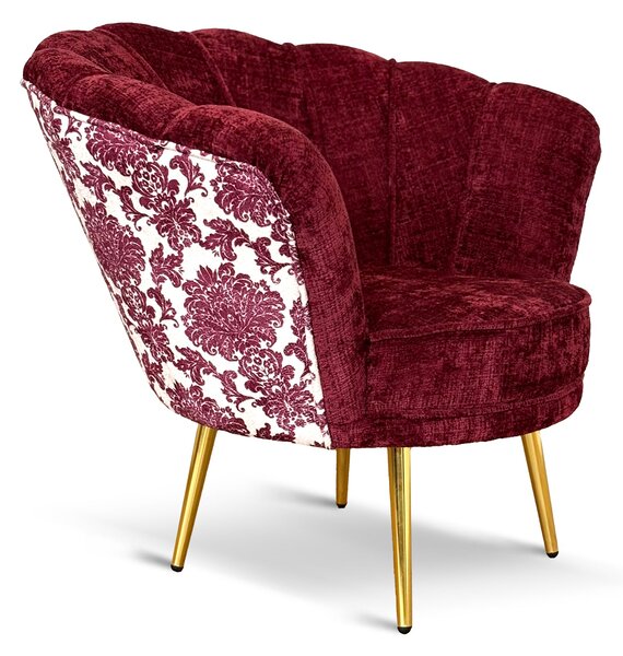Poltrona Maia Velluto e Tessuto Decorato - Design Vintage, Iconico