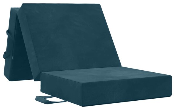 Divano Letto Pieghevole 90 x 67 x 45 cm Blu