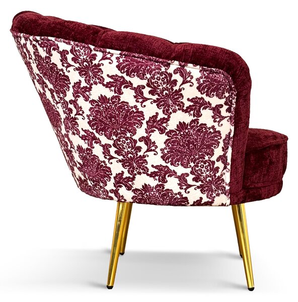 Poltrona Maia Velluto e Tessuto Decorato - Design Vintage, Iconico