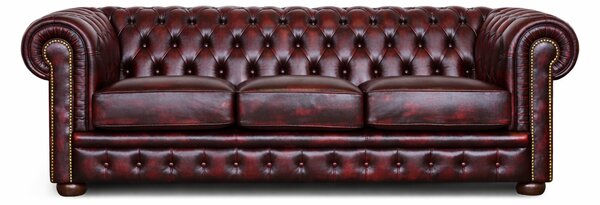 Divano Chesterfield in Pelle Primo Fiore Premium – Iconico, Finiture di Pregio