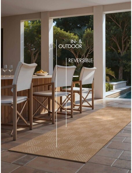 Passatoia da interno ed esterno color crema/di colore naturale 80x200 cm Haringey Dorothy – Ted Baker