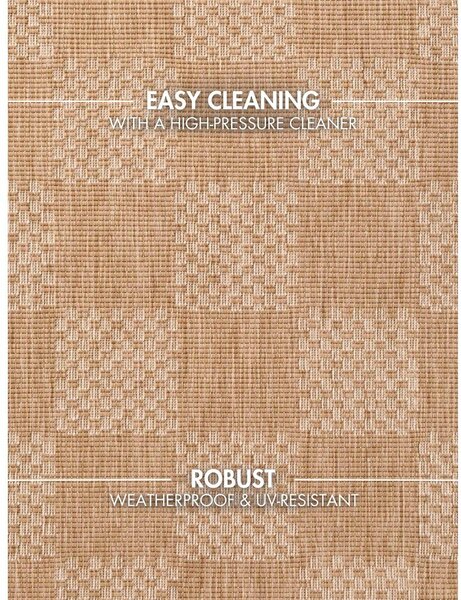 Passatoia da interno ed esterno color crema/di colore naturale 80x200 cm Haringey Dorothy – Ted Baker