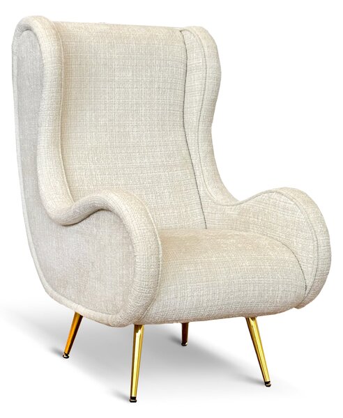 Poltrona Madame Velluto Ciniglia - Design Vintage, Iconica