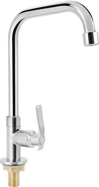 Rubinetto da cucina G1/2 pollici in acciaio inossidabile cromato per acqua fredda