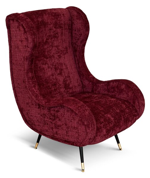 Poltrona Madame Velluto Ciniglia - Design Vintage, Iconica