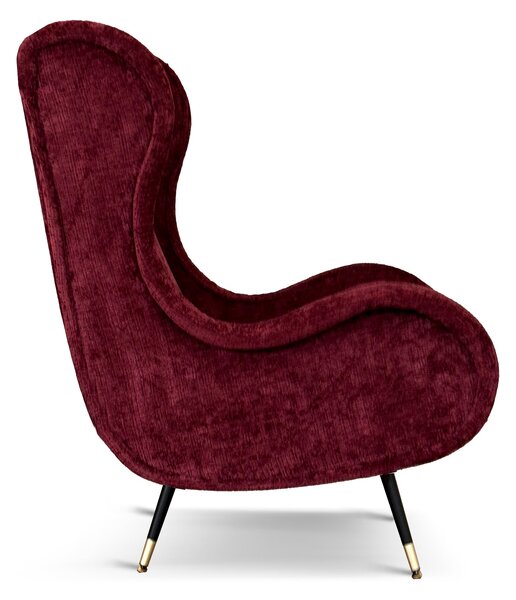 Poltrona Madame Velluto Ciniglia - Design Vintage, Iconica