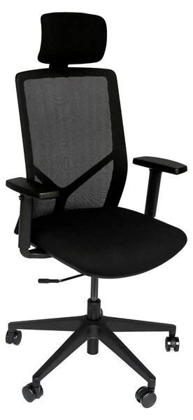 Sedia da ufficio ergonomica con schienale a rete, regolabile in altezza, portata massima 110 kg