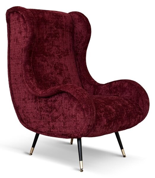 Poltrona Madame Velluto Ciniglia - Design Vintage, Iconica