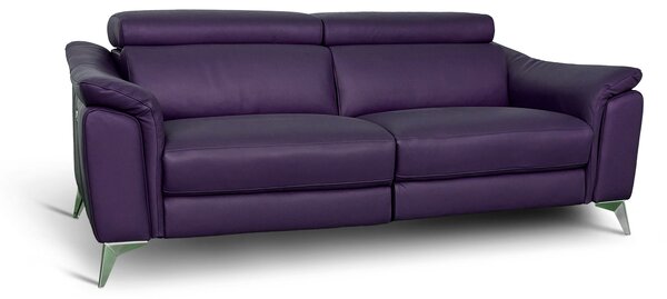 Divano Flow Relax Reclinabile in Pelle Primo Fiore – 2 posti Doppia Motorizzazione, Design Moderno