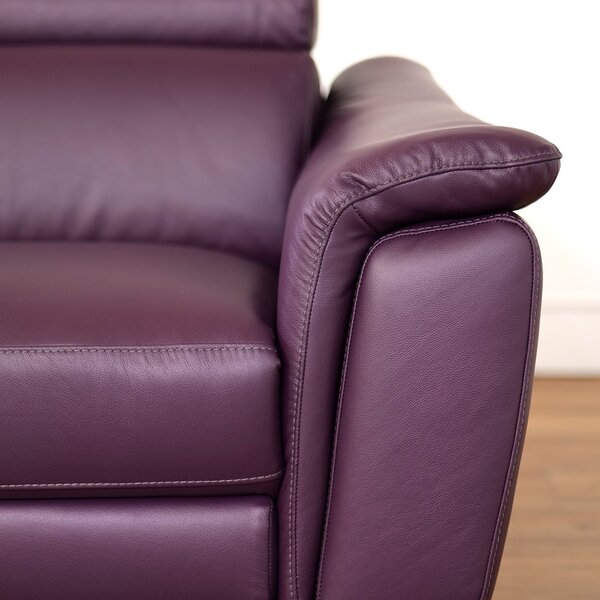 Divano Flow Relax Reclinabile in Pelle Primo Fiore – 2 posti Doppia Motorizzazione, Design Moderno