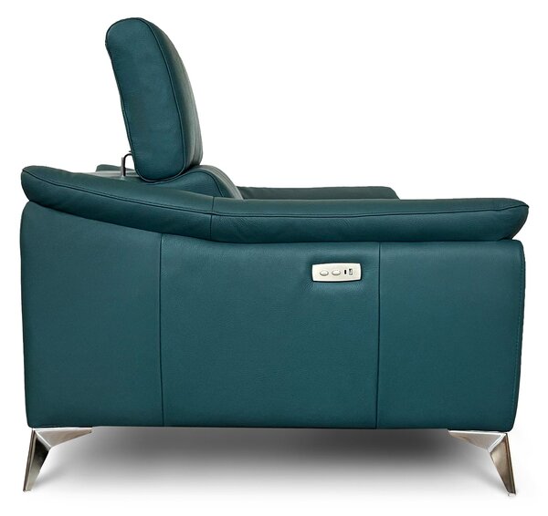 Divano Flow Relax Reclinabile in Pelle Primo Fiore – 2 posti Doppia Motorizzazione, Design Moderno