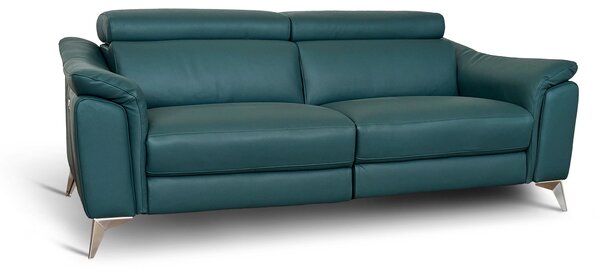 Divano Flow Relax Reclinabile in Pelle Primo Fiore – 2 posti Doppia Motorizzazione, Design Moderno