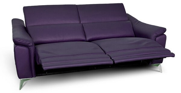 Divano Flow Relax Reclinabile in Pelle Primo Fiore – 2 posti Doppia Motorizzazione, Design Moderno