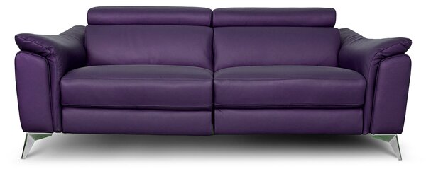 Divano Flow Relax Reclinabile in Pelle Primo Fiore – 2 posti Doppia Motorizzazione, Design Moderno
